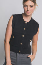 Knit fall vest