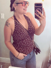 Polka dot halter top