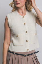 Knit fall vest