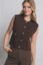 Knit fall vest