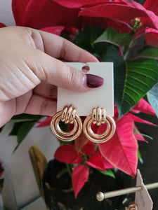 Small gold earrings