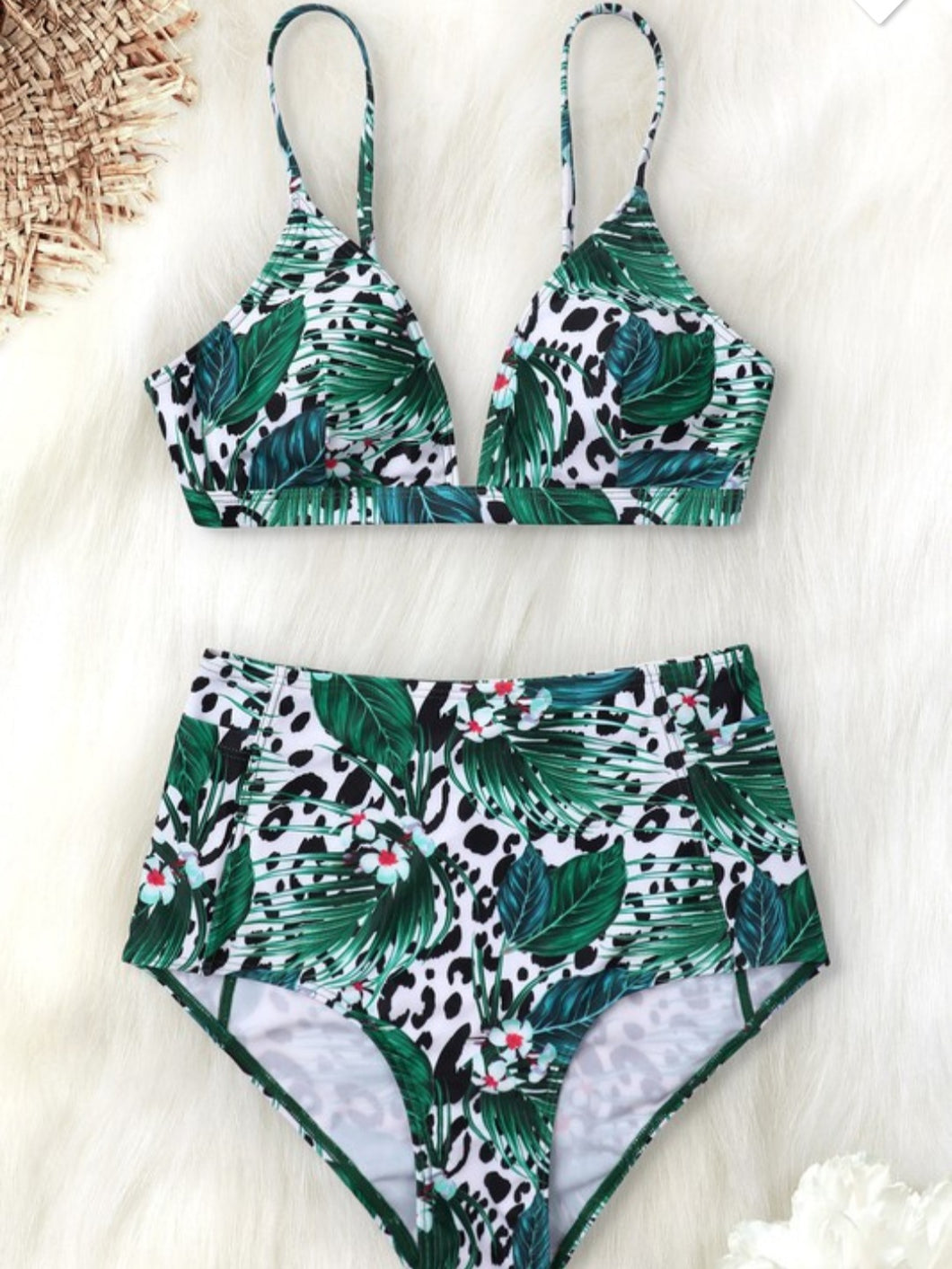 Leopard bikini high waist bottom